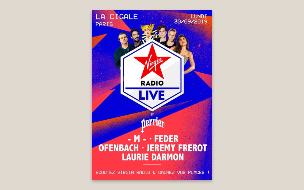 VIRGIN RADIO LIVE BY PERRIER AFFICHE