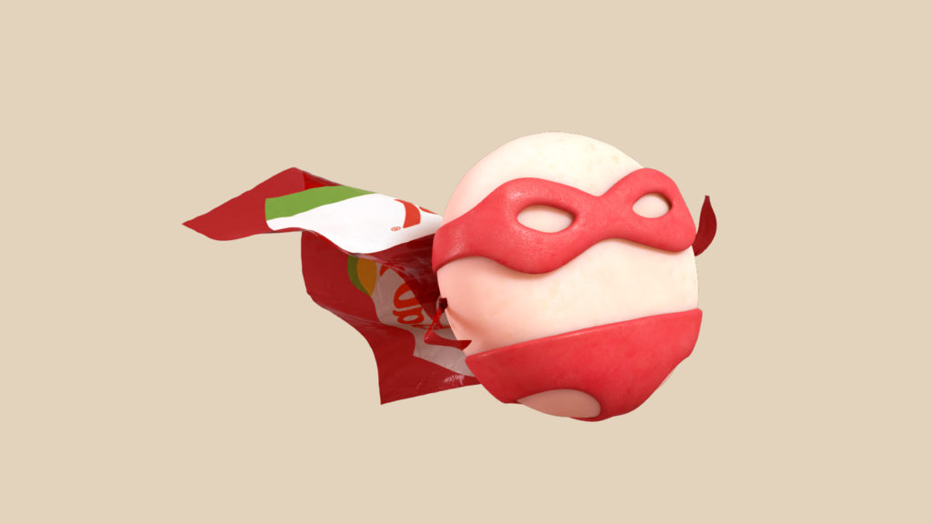 BABYBEL MASCOTTE SUPER HERO