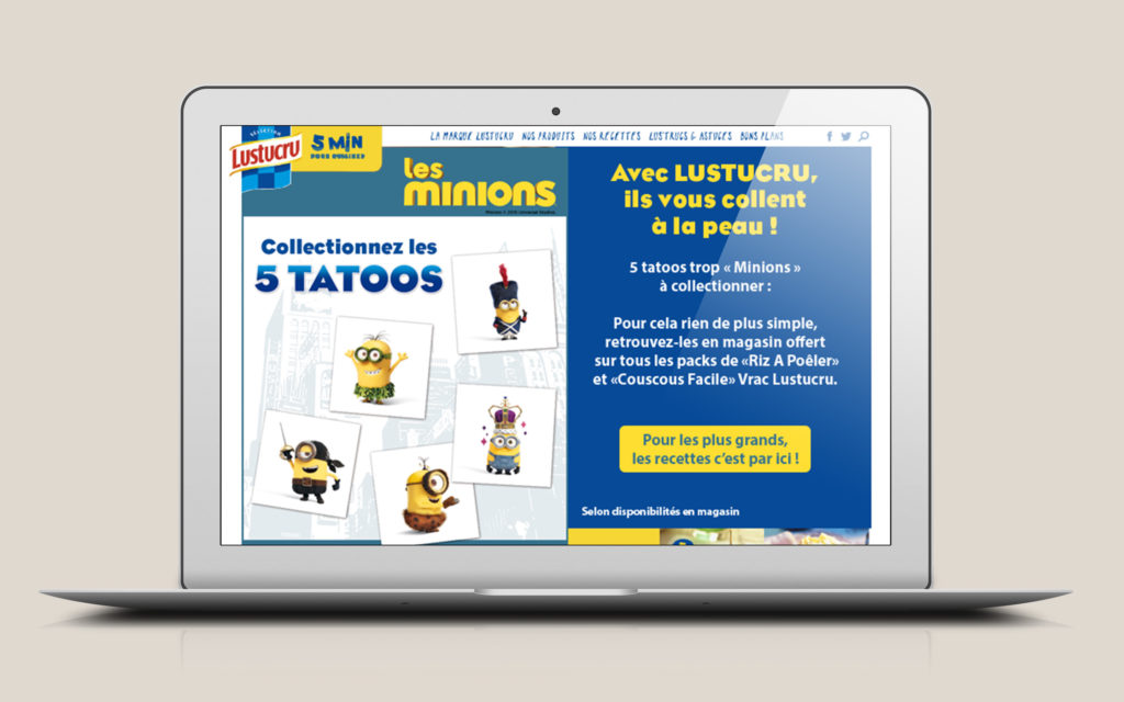 LUSTUCRU MINIONS TATOOS