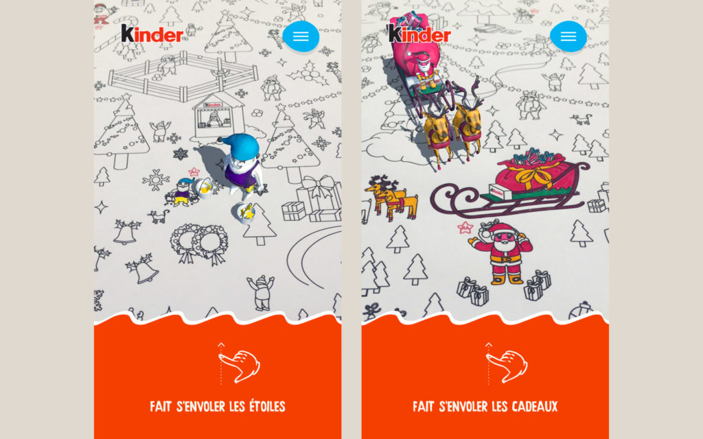 APPLICATION RÉALITÉ AUGMENTÉE KINDER ART